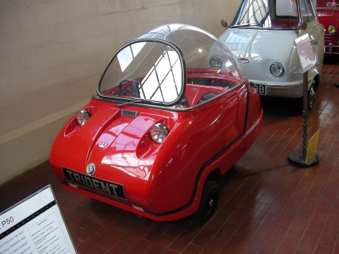 The Peel Trident was the second three-wheeled microcar made by the Peel Engineering Company on the Isle of Man. It was launched at the 1964 British motorcycle Show held at Earls Court.